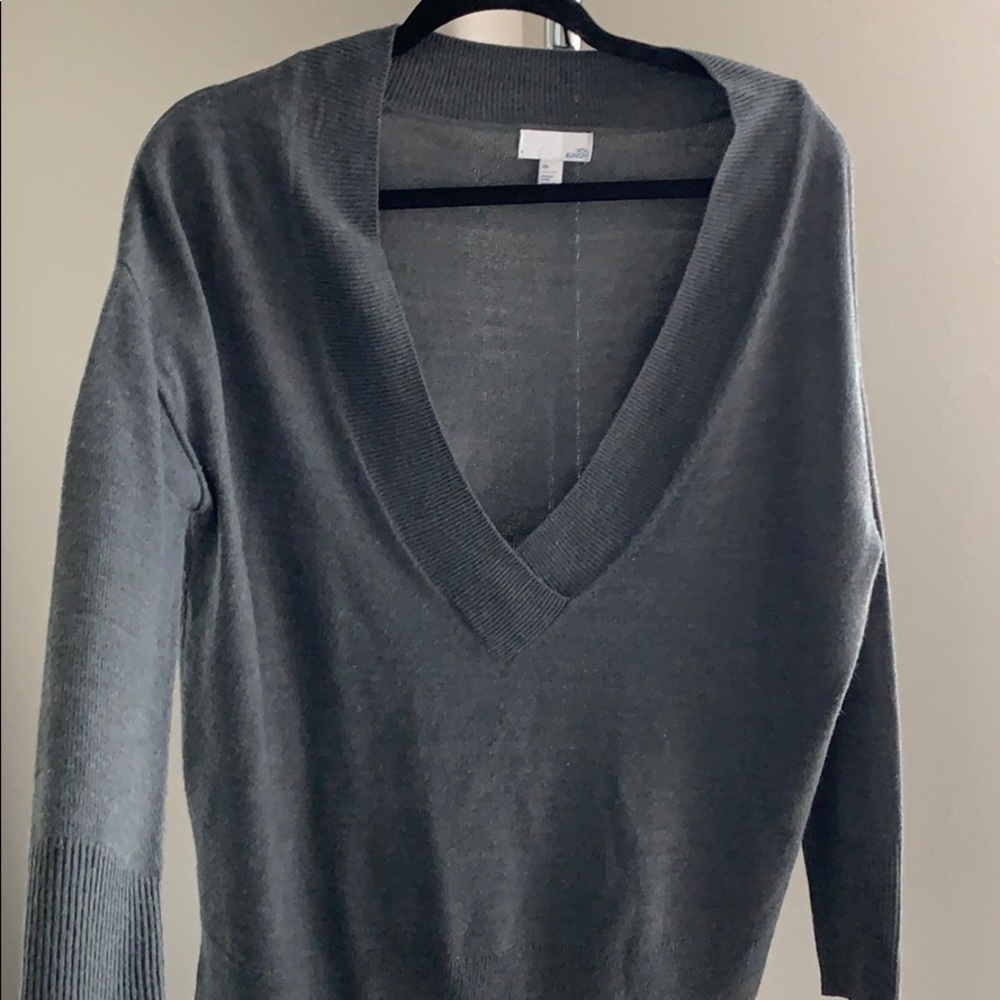 Gray oversized sweater